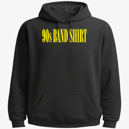 90's BAND SHIRT-Hoodie-Black