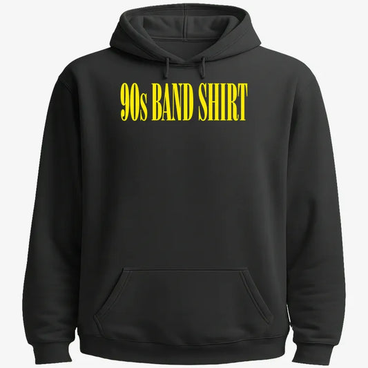90's BAND SHIRT-Hoodie-Black
