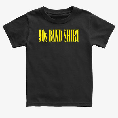 90's BAND SHIRT-Kids T-Shirt-Black