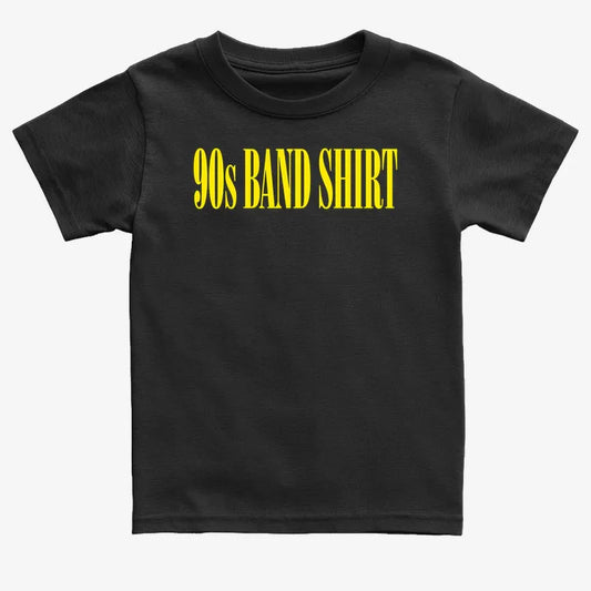 90's BAND SHIRT-Kids T-Shirt-Black