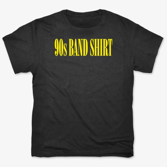 90's BAND SHIRT-Men's T-Shirt-Black