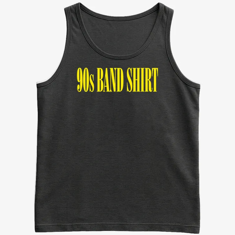 90's BAND SHIRT-Men's Tank Top-Black