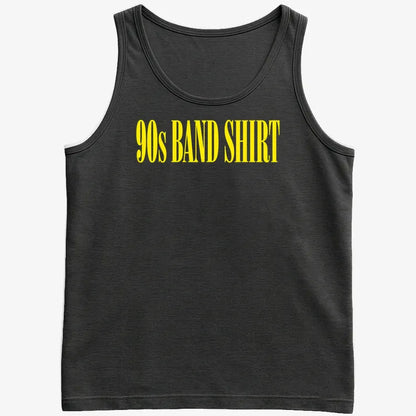 90's BAND SHIRT-Men's Tank Top-Black