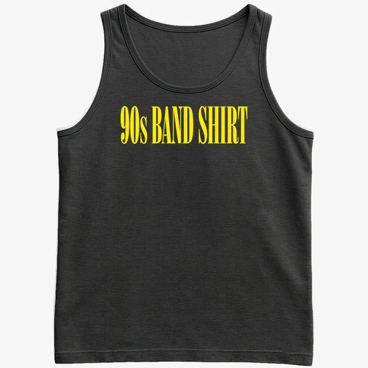 90's BAND SHIRT-Men's Tank Top-Black