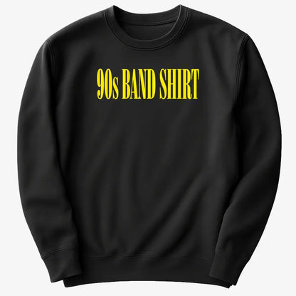 90's BAND SHIRT-Sweater-Black