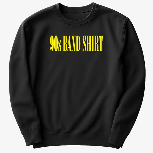 90's BAND SHIRT-Sweater-Black