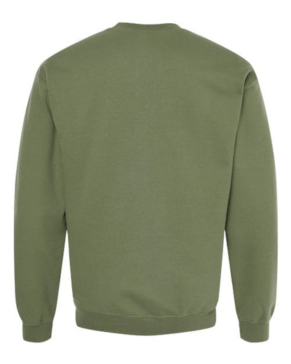 Unisex Softstyle® Midweight Crewneck Sweatshirt - Military Green Back