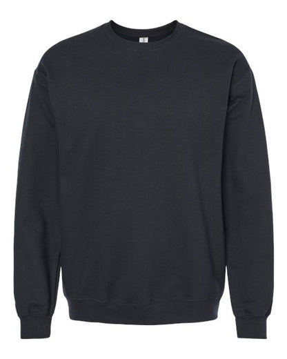 Unisex Softstyle® Midweight Crewneck Sweatshirt - Black Front