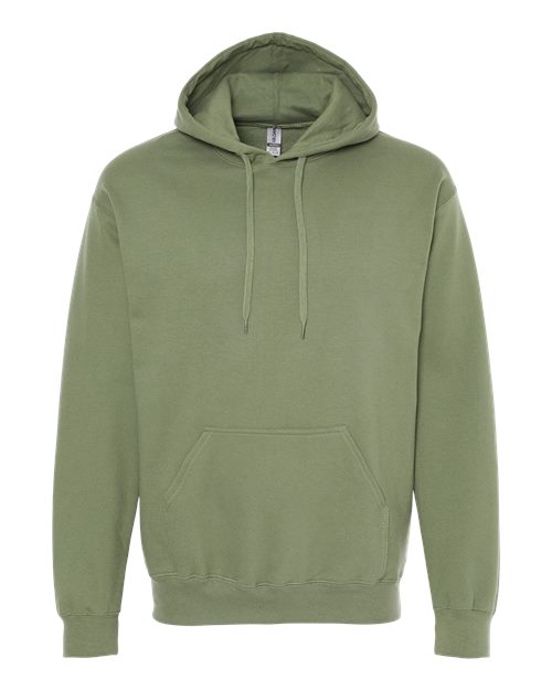 Unisex Softstyle® Midweight Hooded Sweatshirt - Military Green Front