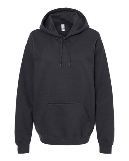 Unisex Softstyle® Midweight Hooded Sweatshirt - Black Front