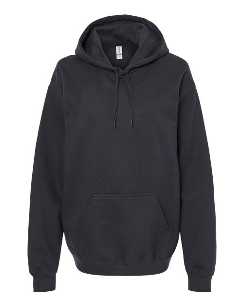 Unisex Softstyle® Midweight Hooded Sweatshirt - Black Front