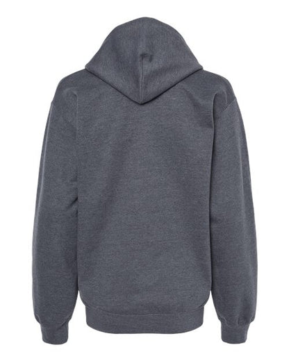 Unisex Softstyle® Midweight Hooded Sweatshirt - Dark Heather Back