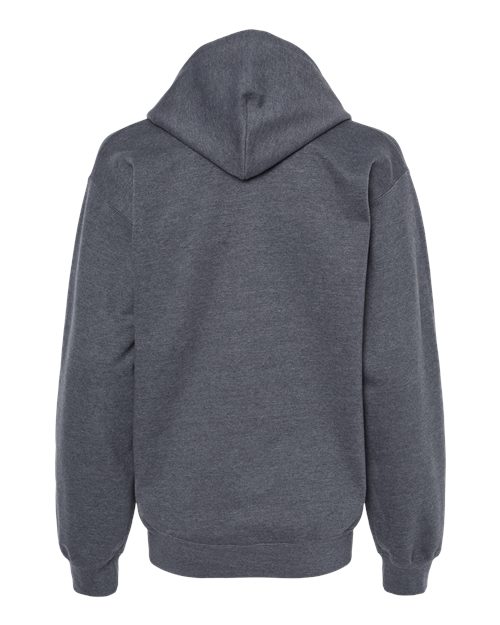 Unisex Softstyle® Midweight Hooded Sweatshirt - Dark Heather Back