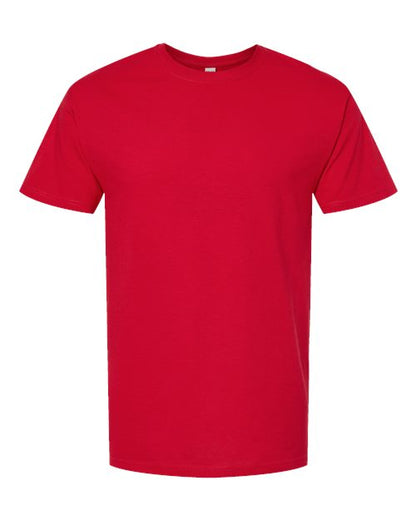 M&O Men's Gold Soft Touch T-Shirt - Deep Red Front
