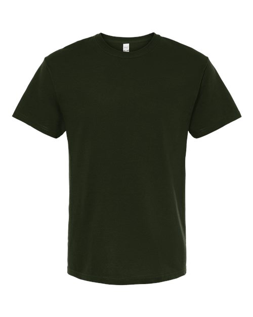 M&O Men's Gold Soft Touch T-Shirt - Forest Green Front