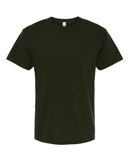 M&O Men's Gold Soft Touch T-Shirt - Forest Green Front