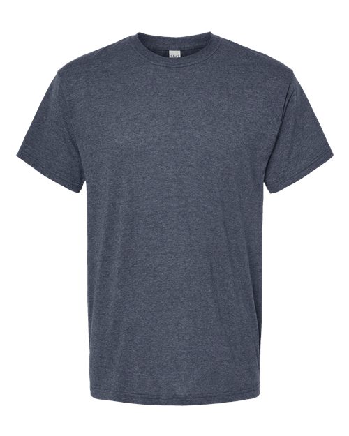 M&O Men's Gold Soft Touch T-Shirt - Heather Navy Front