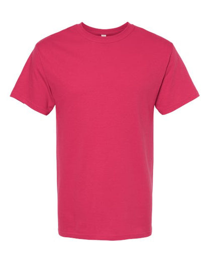 M&O Men's Gold Soft Touch T-Shirt - Heliconia Front