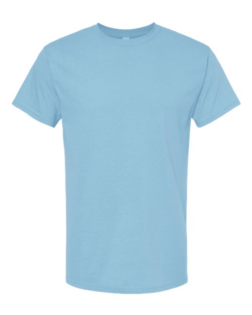 M&O Men's Gold Soft Touch T-Shirt - Light Blue Front