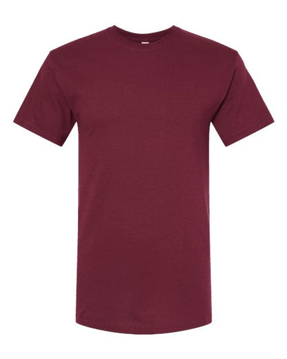 M&O Men's Gold Soft Touch T-Shirt - Maroon Front