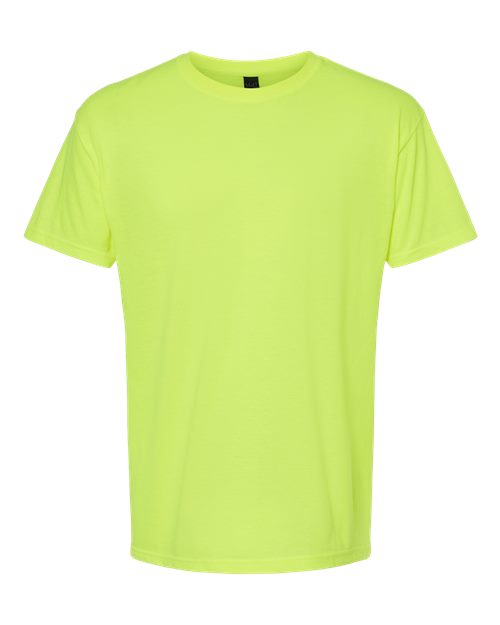 M&O Men's Gold Soft Touch T-Shirt - Safety Green Front