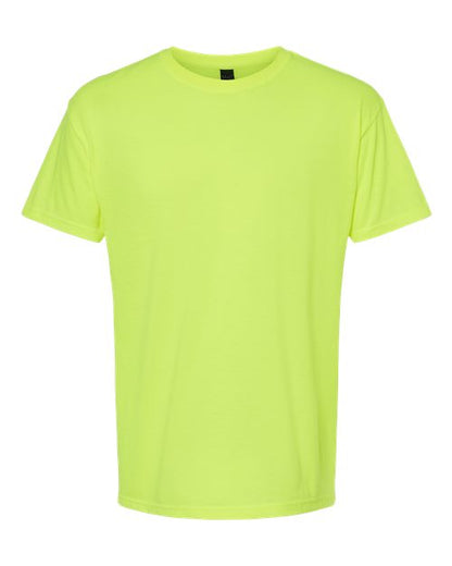 M&O Men's Gold Soft Touch T-Shirt - Safety Green Front