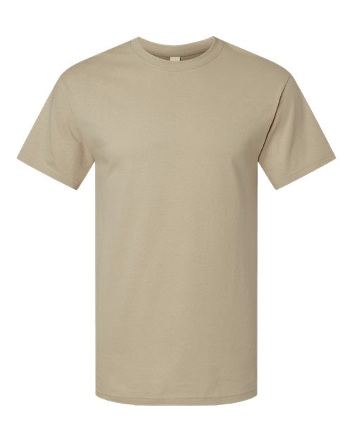 M&O Men's Gold Soft Touch T-Shirt - Sand Front