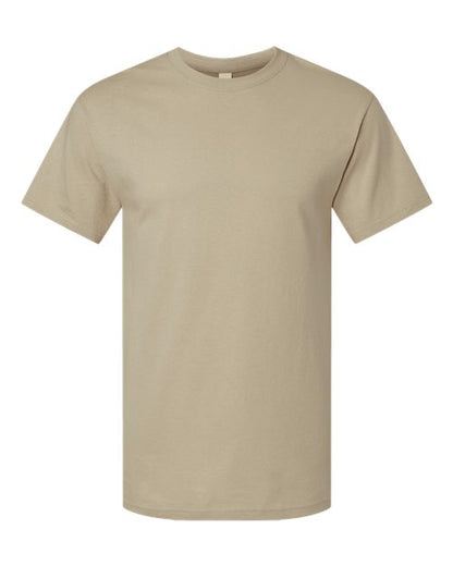 M&O Men's Gold Soft Touch T-Shirt - Sand Front