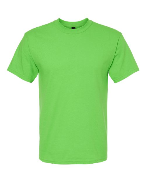 M&O Men's Gold Soft Touch T-Shirt - Vivid Lime Front