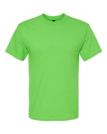 M&O Men's Gold Soft Touch T-Shirt - Vivid Lime Front