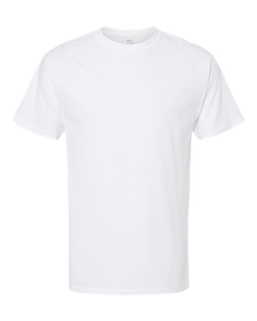 M&O Men's Gold Soft Touch T-Shirt - White Front