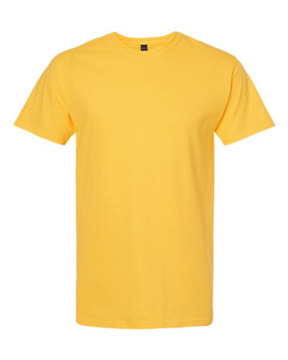 M&O Men's Gold Soft Touch T-Shirt - Yellow Front