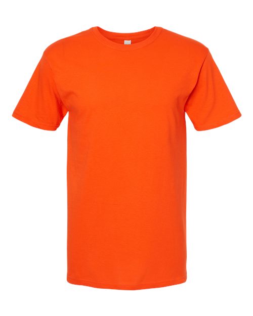 M&O Men's Gold Soft Touch T-Shirt - Orange Front