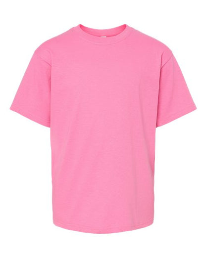 M&O Youth Gold Soft Touch T-Shirt - Azalea Front