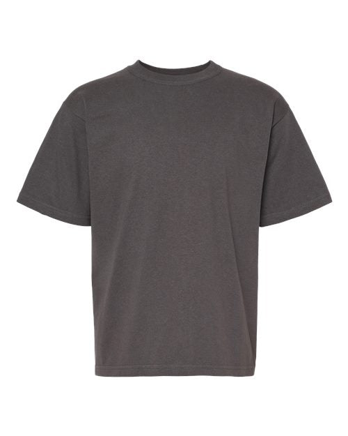 M&O Youth Gold Soft Touch T-Shirt - Charcoal Front