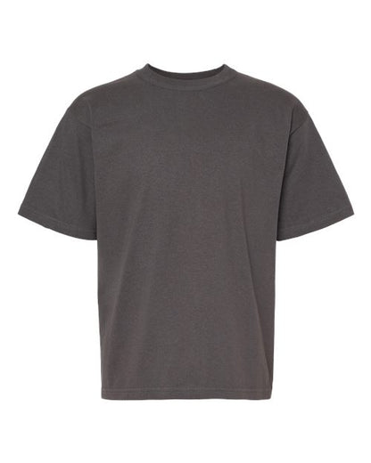 M&O Youth Gold Soft Touch T-Shirt - Charcoal Front