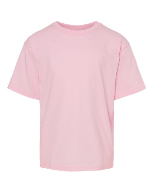 M&O Youth Gold Soft Touch T-Shirt - Light Pink Front
