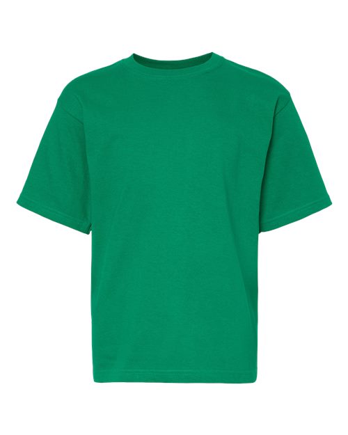 M&O Youth Gold Soft Touch T-Shirt - Fine Kelly Green Front