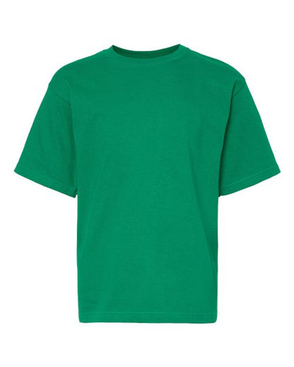 M&O Youth Gold Soft Touch T-Shirt - Fine Kelly Green Front