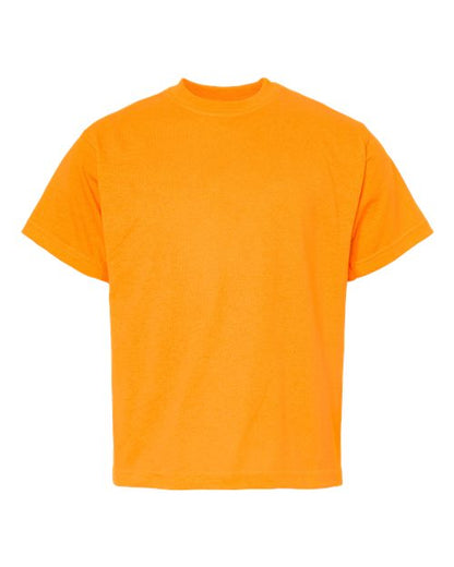 M&O Youth Gold Soft Touch T-Shirt - Safety Orange Front