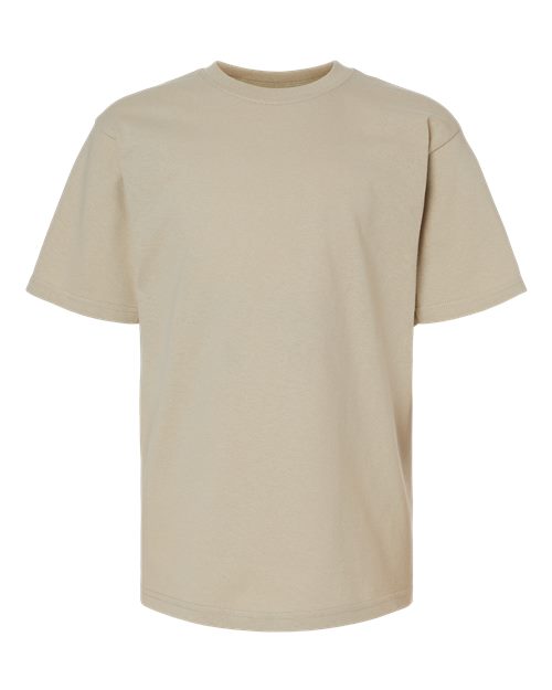 M&O Youth Gold Soft Touch T-Shirt - Sand Front