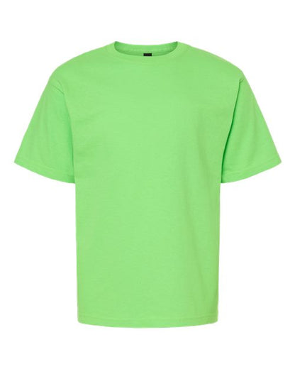 M&O Youth Gold Soft Touch T-Shirt - Vivid Lime Front