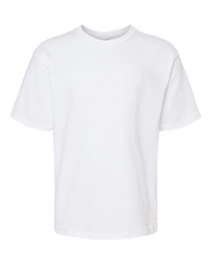 M&O Youth Gold Soft Touch T-Shirt - White Front