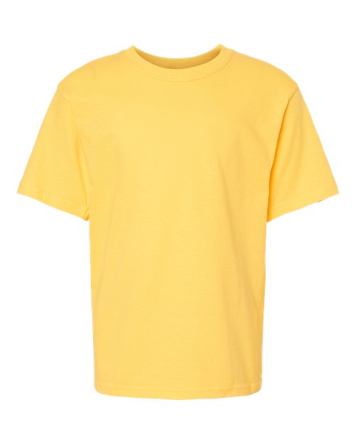 M&O Youth Gold Soft Touch T-Shirt - Yellow Front