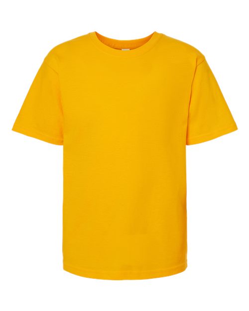M&O Youth Gold Soft Touch T-Shirt - Gold Front
