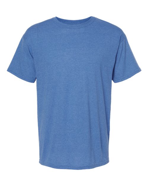 M&O Men's Gold Soft Touch T-Shirt - Heather Royal Front