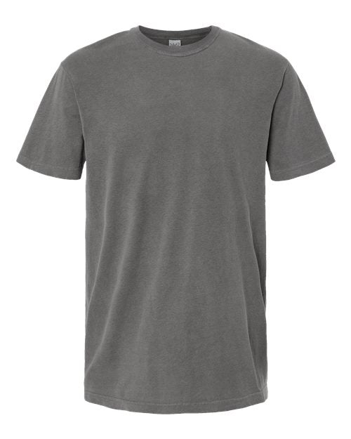 M&O Unisex Vintage Garment-Dyed T-Shirt - Grey Front