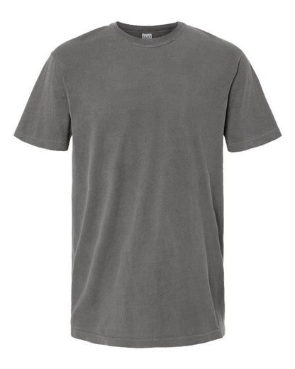 M&O Unisex Vintage Garment-Dyed T-Shirt - Grey Front