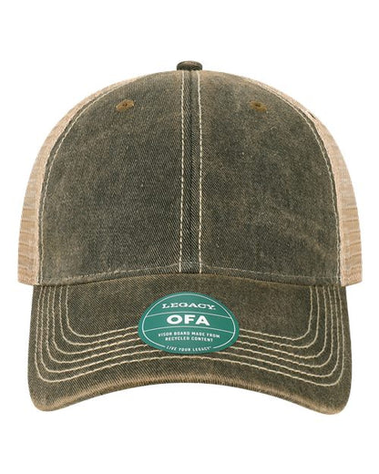 LEGACY Old Favorite Trucker Cap - Black/ Khaki Front