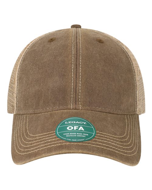 LEGACY Old Favorite Trucker Cap - Brown/ Khaki Front